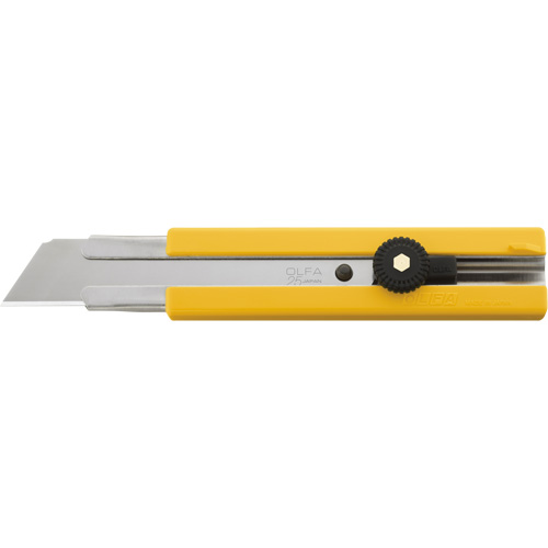 Rubber Inset Utility Knife with Solid Blade, 25 mm, Stainless Steel Blade Quali-T-Solutions