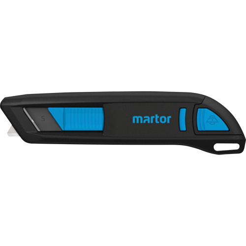 Couteau r&eacute;tractable SECUNORM 300 avec lame &agrave; pointe courb&eacute;e no 65232, 5 mm Quali-T-Solutions