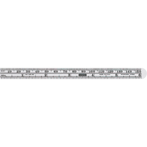 Economy Precision Flexible Ruler, 6-1/2" L, Steel Quali-T-Solutions