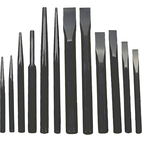 IPC-12 Jumbo Punch & Chisel Set, 12 Pieces Quali-T-Solutions
