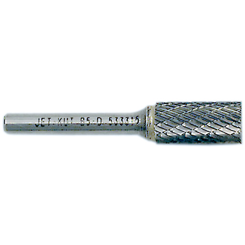 End-Cut Cylindrical Burr, 1/2" Dia., 1/4" Shank, 1" Depth of Cut Quali-T-Solutions