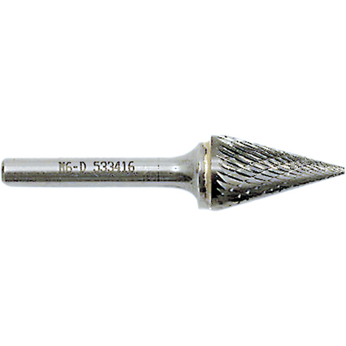 M4-D JET-KUT&reg; Cone Shape Burr, 3/8" Dia., 1/4" Shank, 5/8" Depth of Cut Quali-T-Solutions