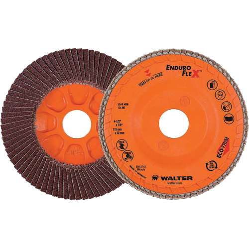 Enduro-Flex Flap Disc, 4-1/2" x 7/8", Type 27, 80 Grit, Zirconia Alumina Quali-T-Solutions