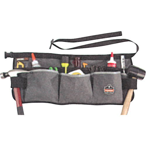 13-Pocket Waist Aprons, Canvas, Grey Quali-T-Solutions
