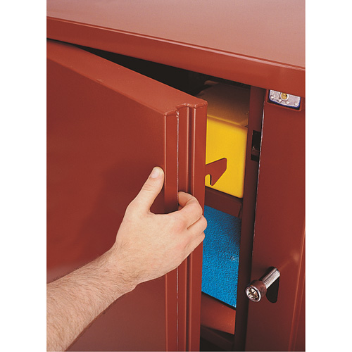 Jobsite Shelf Cabinet, Steel, 58.7 Cubic Feet, Red Quali-T-Solutions