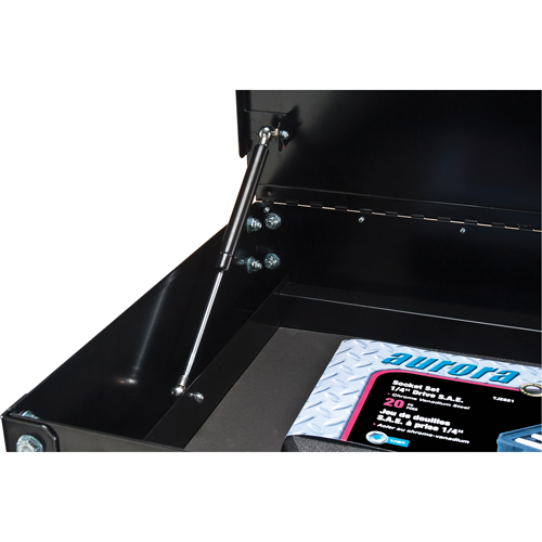Chariot utilitaire, 4 tiroirs, 18" lo x 33" la x 39" h, Noir Quali-T-Solutions