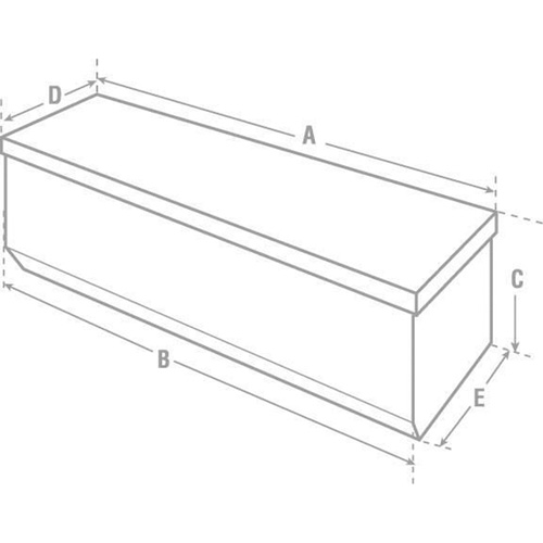 Heavy-Duty Truck Chest, 20-1/4" x 58-1/2" x 19", Steel, Beige/Black/Blue/Brown/Green/Grey/Orange/Red/Silver/Tan/Yellow Quali-T-Solutions