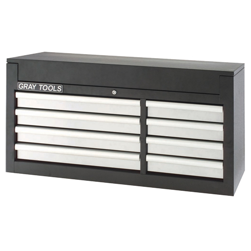 Coffre sup&eacute;rieur - 8 tiroirs, 53-3/8" la, 8 tiroirs, Noir Quali-T-Solutions