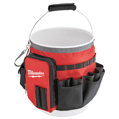 Sac organiseur pour seau, 10" lo x 10" la x 13-1/2" h, Nylon, Rouge Quali-T-Solutions