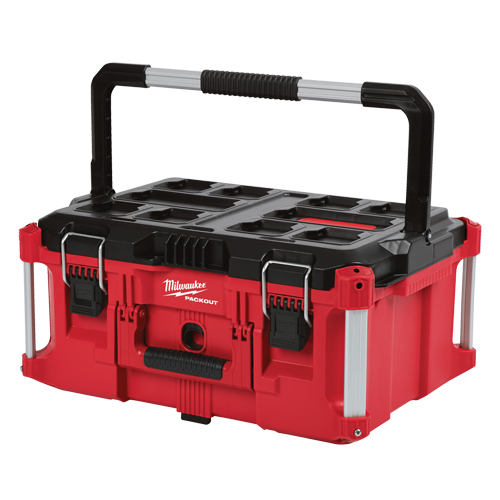 Packout Large Tool box, 22" x 16" x 11", Black/Red Quali-T-Solutions