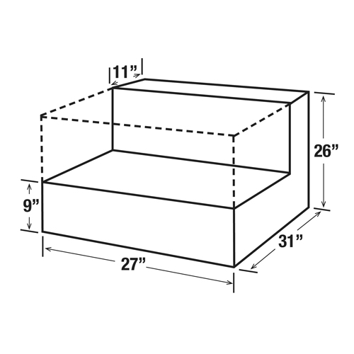 R&eacute;servoir de transfert pour carburant en acier, Acier, Capacit&eacute; 48 gal., Blanc Quali-T-Solutions