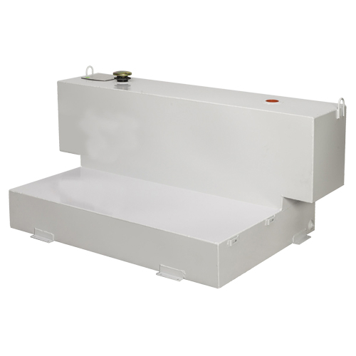 R&eacute;servoir de transfert pour carburant en acier, Acier, Capacit&eacute; 100 gal., Blanc Quali-T-Solutions