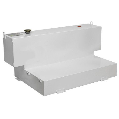 R&eacute;servoir de transfert pour carburant en acier, Acier, Capacit&eacute; 100 gal., Blanc Quali-T-Solutions