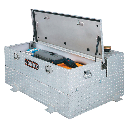 Aluminum Fuel Transfer Tank & Chest, Aluminum, 74 gal. Capacity, Silver Quali-T-Solutions