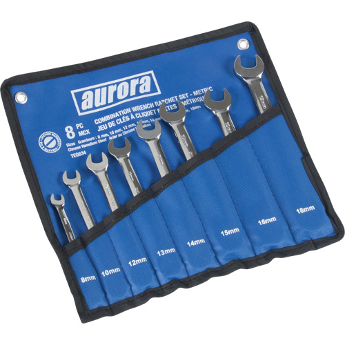 Fixed Head Wrench Set, Combination, 8 Pieces, Metric Quali-T-Solutions