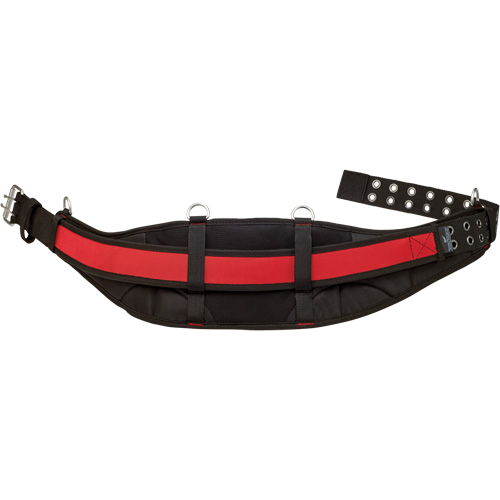 Ceinture de travail matelass&eacute;e, Nylon, Noir/Rouge Quali-T-Solutions