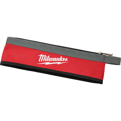 Multi-Size Zipper Pouches - Set of 3, Canvas, 3 Pockets, Black/Red Quali-T-Solutions