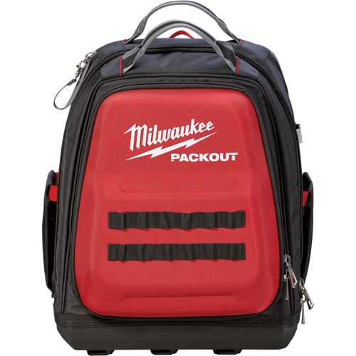 Packout Backpack, 15-3/4" L x 11-4/5" W, Black/Red, Ballistic Quali-T-Solutions