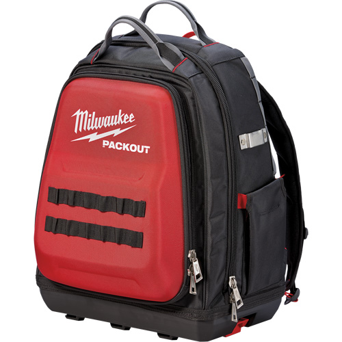 Packout Backpack, 15-3/4" L x 11-4/5" W, Black/Red, Ballistic Quali-T-Solutions