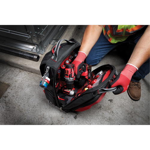 Packout Backpack, 15-3/4" L x 11-4/5" W, Black/Red, Ballistic Quali-T-Solutions