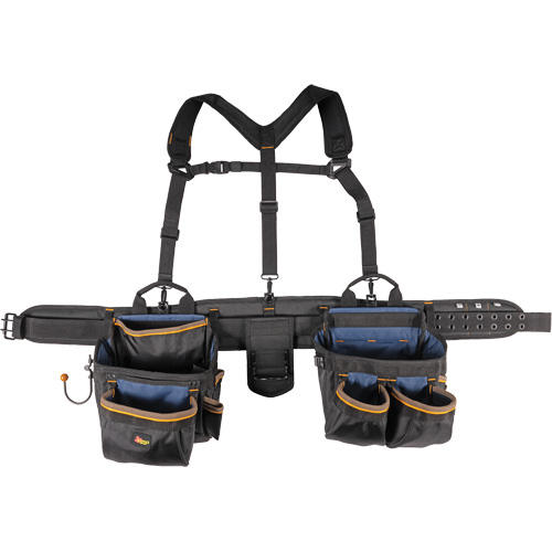 Ceinture &agrave; outils de luxe, Polyester, Noir Quali-T-Solutions