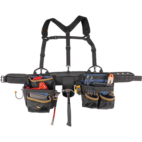 Ceinture &agrave; outils de luxe, Polyester, Noir Quali-T-Solutions