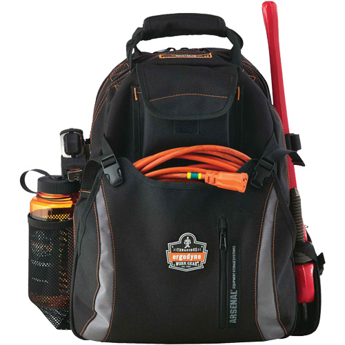 Sac &agrave; dos pour outils 5843 Arsenal, 13-1/2" lo x 8-1/2" la, Noir, Polyester Quali-T-Solutions