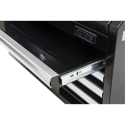 Coffre &agrave; outils industriel, 26" la, 4 tiroirs, Noir Quali-T-Solutions