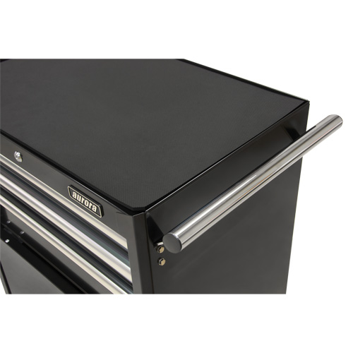 Chariot &agrave; outils industriel, 3 tiroirs, 29-4/5" la x 21-1/5" p x 38-4/5" h, Noir Quali-T-Solutions