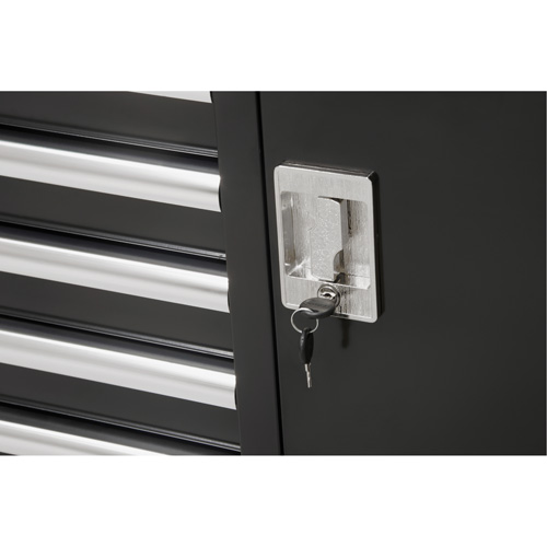 Chariot &agrave; outils industriel, 8 tiroirs, 44-3/10" la x 21-1/10" p x 36-7/10" h, Noir Quali-T-Solutions