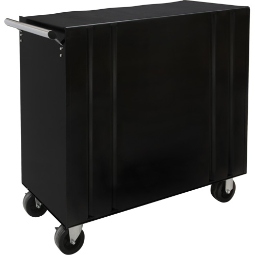 Chariot &agrave; outils industriel, 8 tiroirs, 44-3/10" la x 21-1/10" p x 36-7/10" h, Noir Quali-T-Solutions