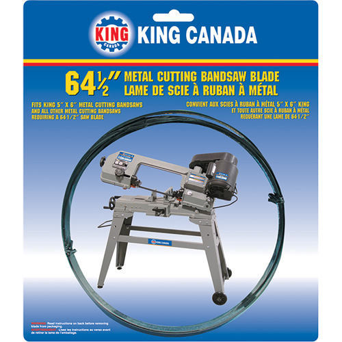 General Purpose Band Saw Blade, Bi-Metal, 64-1/2" L x 1/2" W x 0.025" Thick, 14 TPI Quali-T-Solutions