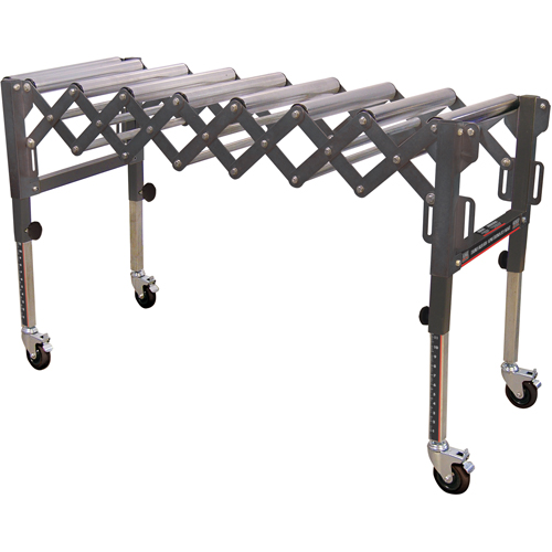 Convoyeurs &agrave; roulettes extensibles & flexibles, 20" la x 52" lo, Capacit&eacute; de 300 lb par pi lin. Quali-T-Solutions