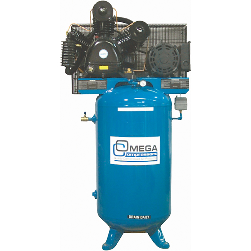 Compresseurs d'air s&eacute;rie industrielle - Compresseurs verticaux - Deux &eacute;tages, 66,6 gal. (80 gal. US) Quali-T-Solutions