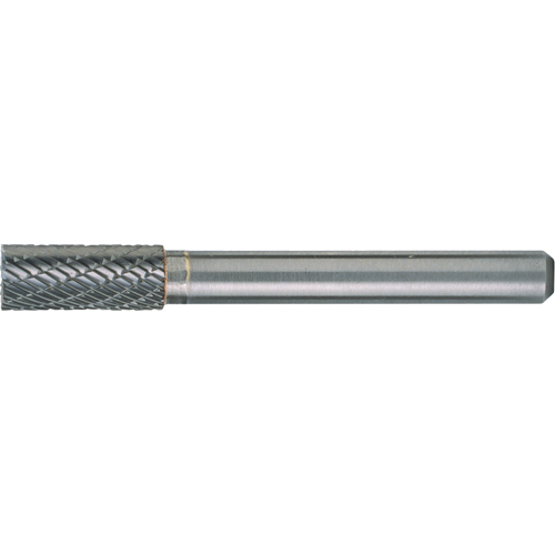 CLEVELAND Solid Carbide Burrs - Cylinder Shape with End Cut, SB-5, 1/2" Dia., 1/4" Shank, 1" Depth of Cut Quali-T-Solutions