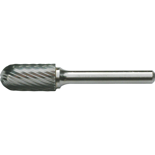 Fraises au carbure solide - Forme cylindrique avec embout sph&eacute;rique CLEVELAND, , 1/8" dia., 9/16" profondeur de la coupe Quali-T-Solutions