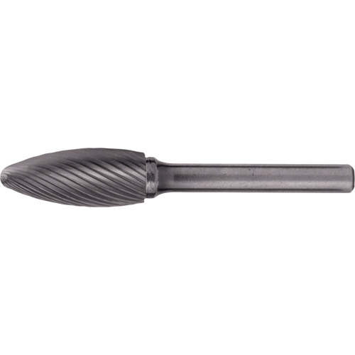 Fraises au carbure solide - Forme de flamme CLEVELAND, 1/8" dia., 1/8" Tige Quali-T-Solutions