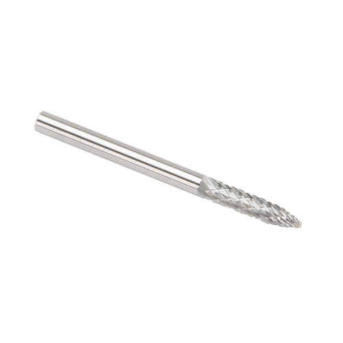 Fraises au carbure solide - Arboriforme avec extr&eacute;mit&eacute; en pointe CLEVELAND, SG-44, 3 mm dia., 1/8" Tige Quali-T-Solutions