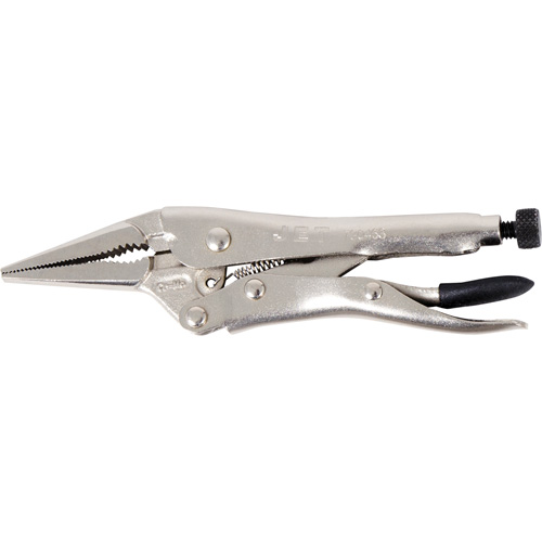 Pinces verrouillables super robustes J6LN avec couteau, Longueur 6", Bec long Quali-T-Solutions