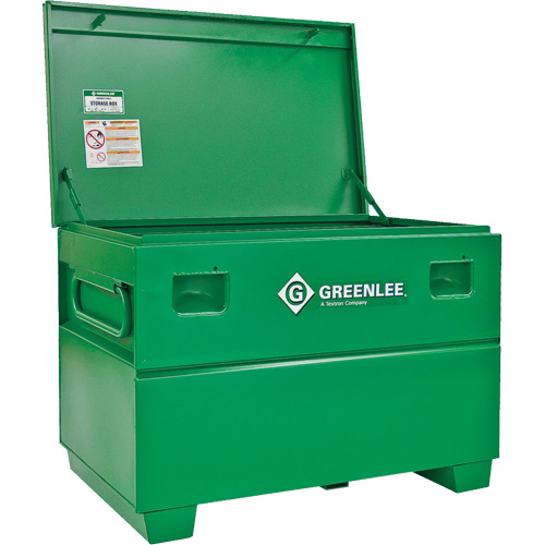 Coffre de chantier, 48" x 30" x 30", Acier, Vert Quali-T-Solutions
