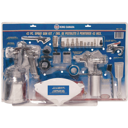 43-Pc. Spray Gun Kits Quali-T-Solutions