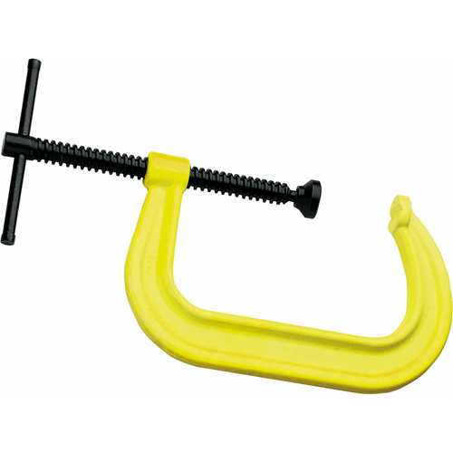 Serre-joint en C de s&eacute;curit&eacute; haute visibilit&eacute;, Capacit&eacute; de 2-1/8" (54 mm), Profondeur de gorge de 2-1/4" (57 mm) Quali-T-Solutions