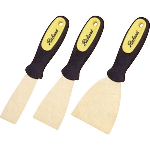 Stiff Wall Scrapers, 2", Brass Blade Quali-T-Solutions