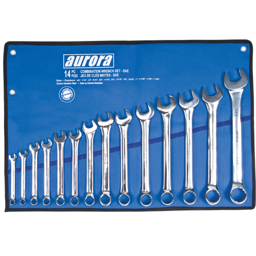 Wrench Set, Combination, 14 Pieces, Imperial Quali-T-Solutions