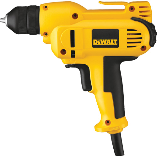 Perceuse &agrave; poign&eacute;e centrale VSR, Mandrin 3/8", 8 A, 120 V, 0-2500 Tr/min, Mandrin Sans cl&eacute; Quali-T-Solutions