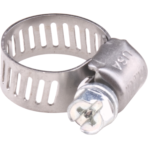 Colliers de serrage pour tuyaux - Collier de serrage en acier inoxydable & vis zingu&eacute;e, Dia. min 0.563, Dia. max 1-1/4" Quali-T-Solutions