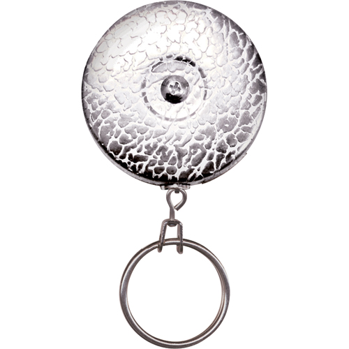 Porte-cl&eacute;s &agrave; d&eacute;vidoir The Original, Chrome, C&acirc;ble 24", Fixation Agrafe de ceinture Quali-T-Solutions