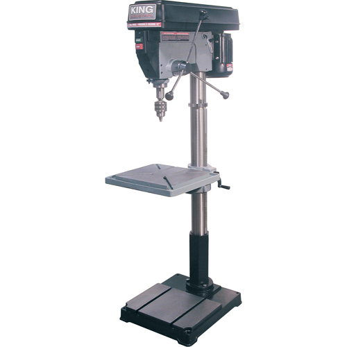 Perceuses &agrave; colonne de plancher, 22", Mandrin 3/4", 4200 tr/min Quali-T-Solutions