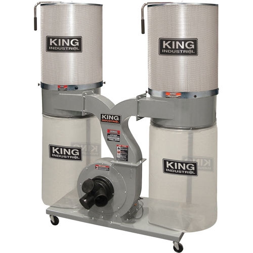 Dust Collectors with 2 Canister Filters, 55-1/2" x 23" x 70" Quali-T-Solutions