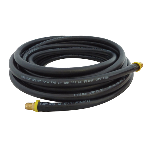 Topflex Lock-On Hoses, Air/Water, Rubber, 1/4" Dia., 500' L, 250 PSI Quali-T-Solutions